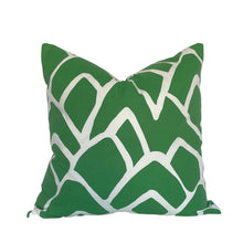 Load image into Gallery viewer, Graphic Emerald Green Printed Pillow Covers- PAIR