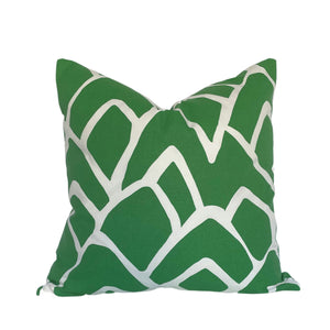 Graphic Emerald Green Printed Pillow Covers- PAIR