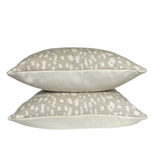 Load image into Gallery viewer, Jane Showers for Kravet Couture- Lynx Dot- Oyster Pillow Covers- PAIR