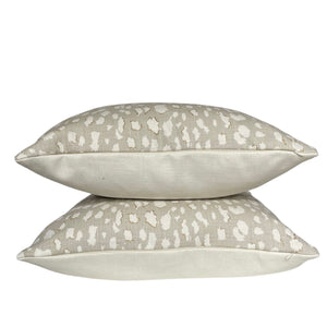 Jane Showers for Kravet Couture- Lynx Dot- Oyster Pillow Covers- PAIR