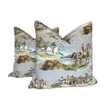 Load image into Gallery viewer, Morning Gallop- GP &amp; J baker Velvet Pillow Covers- PAIR