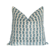 Load image into Gallery viewer, Grandeur- Iris Geo Cut Velvet Pillow Covers- PAIR
