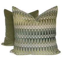 Load image into Gallery viewer, Kravet Aboca Velvet- Palm Pillow Covers- PAIR