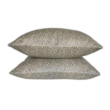 Load image into Gallery viewer, Kravet Couture Polka Dot Plush- Mushroom Velvet Pillow Covers- PAIR