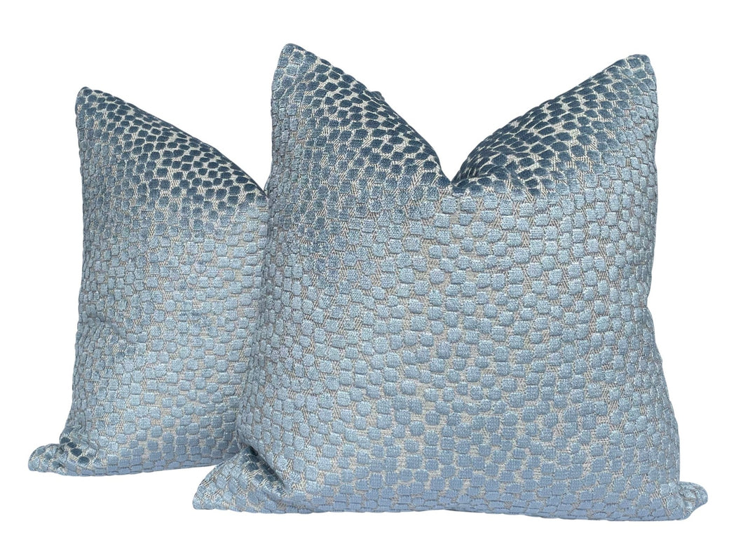 Thom Filicia Flurries- River Pillow Covers- PAIR