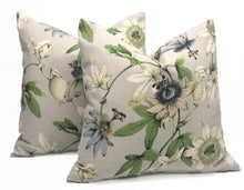 Load image into Gallery viewer, Spring Floral Linen Pillow Covers- PAIR